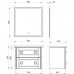 Комплект мебели ASB-Woodline Рома 80П 2 ящика