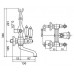 Смеситель Cezares First FIRST-VD-03/24-Bi для ванны с душем