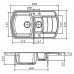 Мойка кухонная Florentina Нире 860К