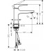 Смеситель Hansgrohe Metropol 100 74500000 для раковины