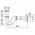 Сифон Nobili AV00105/2CR 1 1/4х32 для раковины