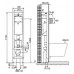 Система инсталляции для унитазов OLI Quadra Sanitarblock 280490