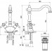 Смеситель для раковины Rav Slezak Morava retro MK121.5/8SM