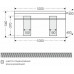 Тумба с раковиной Санта Марс 100/2 подвесная