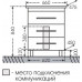 Тумба с раковиной Санта Вегас 65 напольная