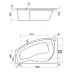 Акриловая ванна Santek Майорка 150х90 L/R Комфорт плюс