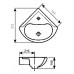 Раковина Santeri Радиан угловая